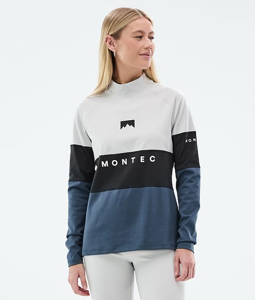 Montec Alpha W Kerrastopaita Naiset Light Grey/Black/Metal Blue