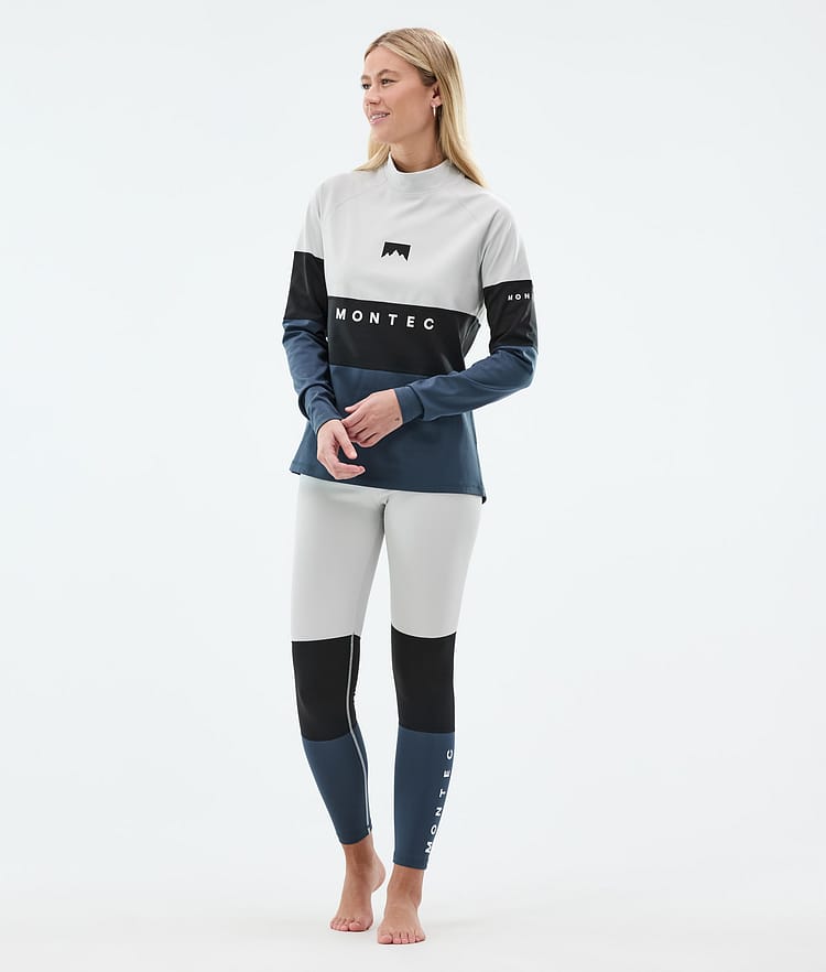 Montec Alpha W Kerrastopaita Naiset Light Grey/Black/Metal Blue, Kuva 3 / 5