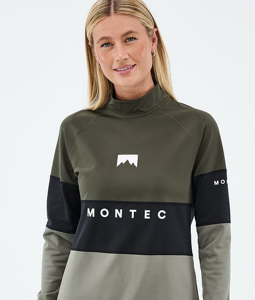 Montec Alpha W Kerrastopaita Naiset Olive Green/Black/Greenish