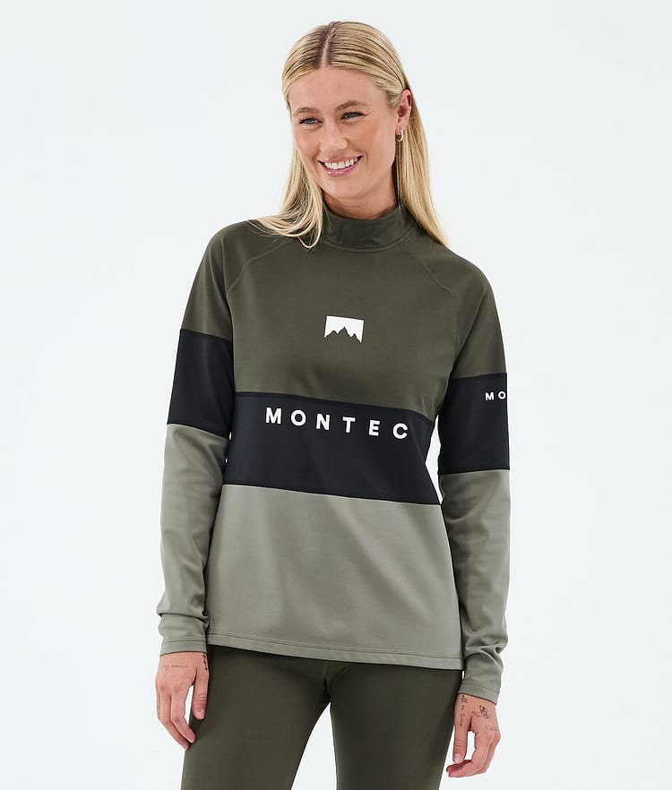 Montec Alpha W Kerrastopaita Naiset Olive Green/Black/Greenish, Kuva 2 / 5