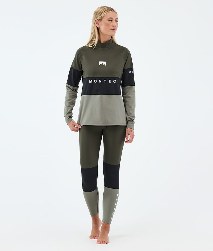 Montec Alpha W Kerrastopaita Naiset Olive Green/Black/Greenish, Kuva 3 / 5
