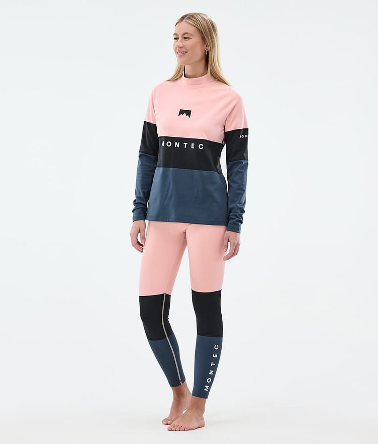 Montec Alpha W Kerrastopaita Naiset Soft Pink/Black/Metal Blue, Kuva 3 / 5