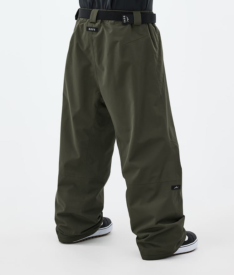 Dope Big Lumilautailuhousut Miehet Olive Green, Kuva 4 / 5