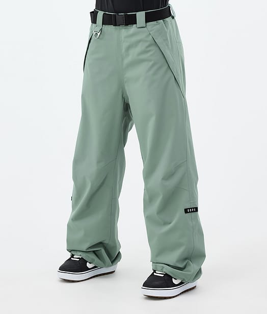Dope Big W Lumilautailuhousut Naiset Faded Green