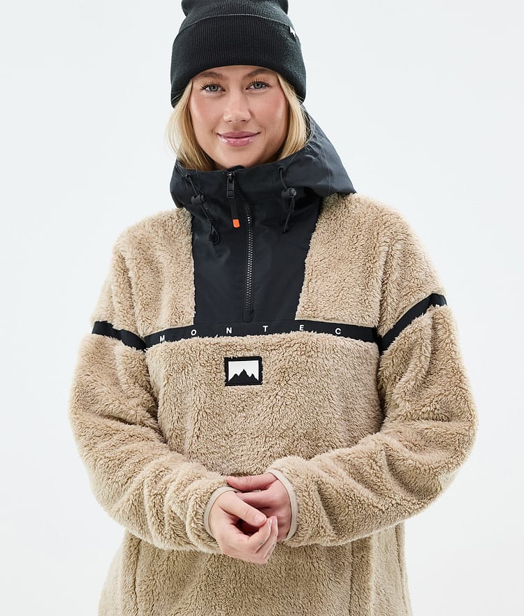 Montec Uniform W Fleecehuppari Naiset Sand/Black, Kuva 2 / 6