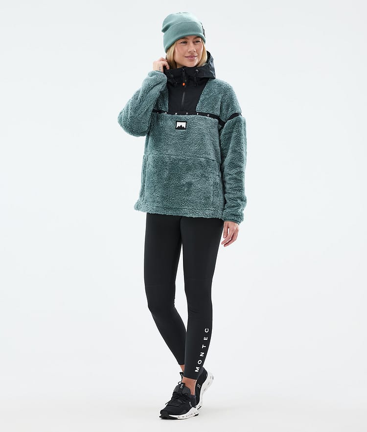 Montec Uniform W Fleecehuppari Naiset Atlantic/Black, Kuva 3 / 6