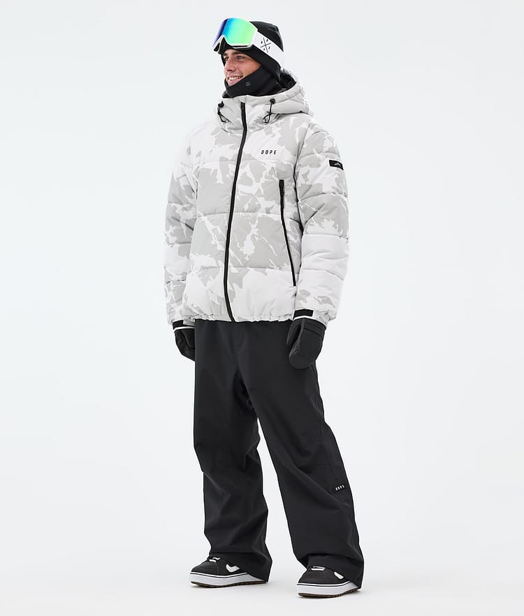Dope Puffer Lumilautailutakki Miehet Grey Camo, Kuva 3 / 9