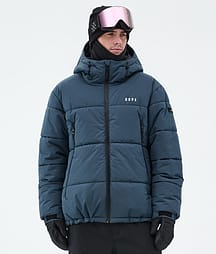 Dope Puffer Full Zip Laskettelutakki Miehet Metal Blue