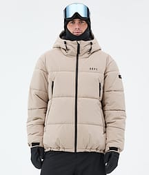 Dope Puffer Full Zip Lumilautailutakki Miehet Sand