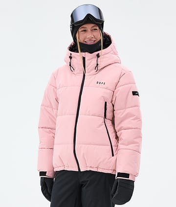 Dope Puffer W Full Zip Lumilautailutakki Naiset Soft Pink