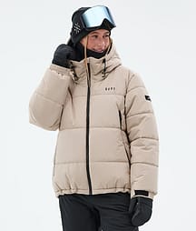 Dope Puffer W 25 Full Zip Lumilautailutakki Naiset Sand