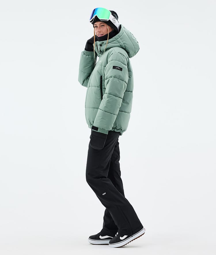 Dope Puffer W Lumilautailutakki Naiset Faded Green, Kuva 4 / 9