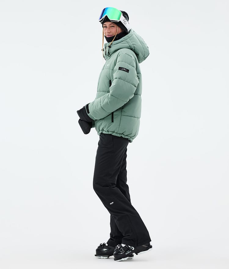Dope Puffer W Laskettelutakki Naiset Faded Green, Kuva 4 / 9