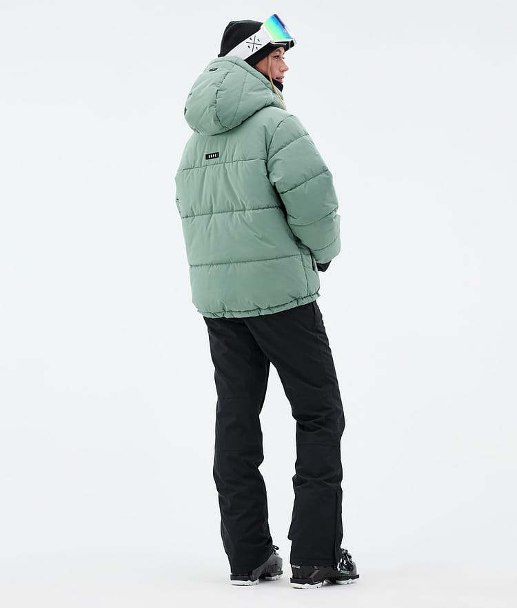 Dope Puffer W Laskettelutakki Naiset Faded Green, Kuva 5 / 9