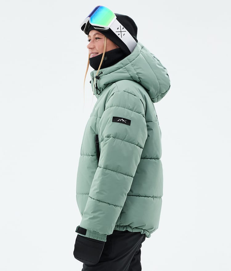 Dope Puffer W Lumilautailutakki Naiset Faded Green, Kuva 6 / 9