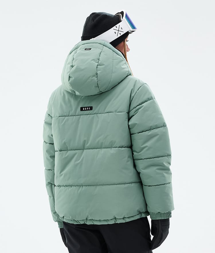 Dope Puffer W Laskettelutakki Naiset Faded Green, Kuva 7 / 9
