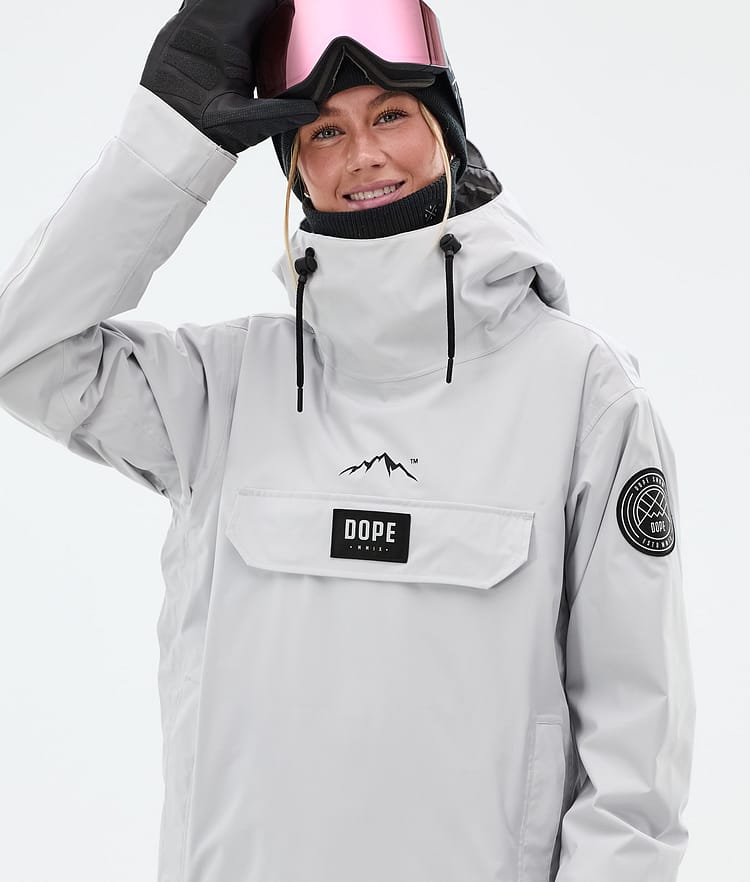 Dope Blizzard W Lumilautailutakki Naiset Light Grey, Kuva 2 / 9