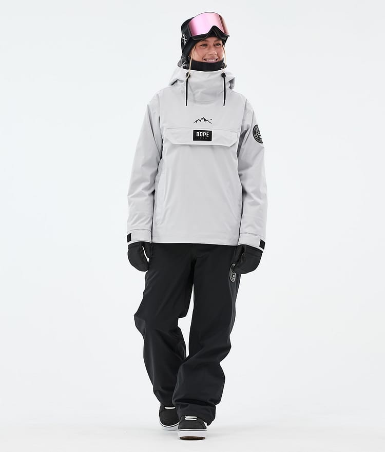 Dope Blizzard W Lumilautailutakki Naiset Light Grey, Kuva 3 / 9