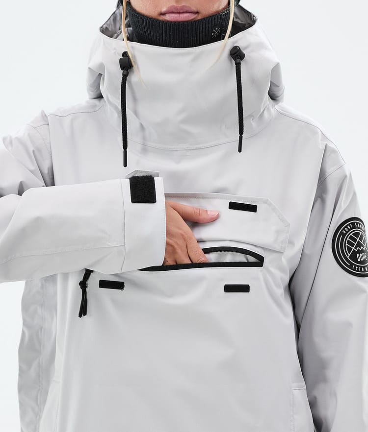 Dope Blizzard W Lumilautailutakki Naiset Light Grey, Kuva 9 / 9