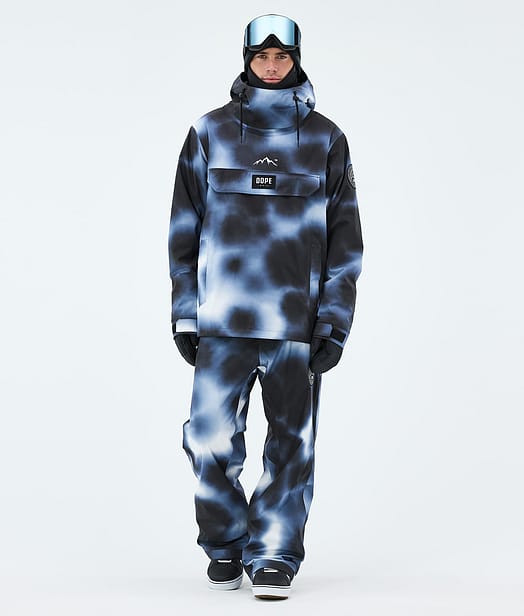 Dope Blizzard Lumilautailu Outfit Dark Blue Tiedye