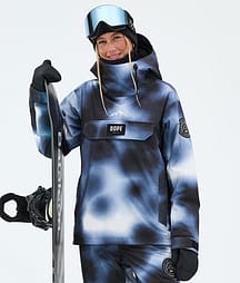 Dope Blizzard W Lumilautailutakki Naiset Dark Blue Tiedye