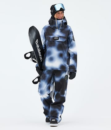 Dope Blizzard W Lumilautailu Outfit Dark Blue Tiedye