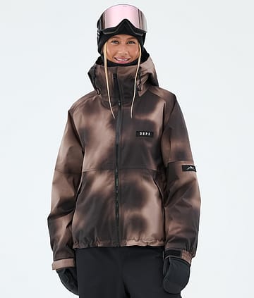 Dope Spartan W Lumilautailutakki Brown Tiedye