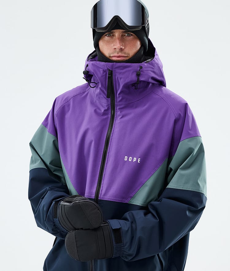 Dope Spartan Lumilautailutakki Miehet Sport Vivid Purple/Atlantic/Dark Blue, Image 4 of 8