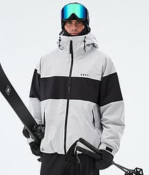 Dope Spartan Laskettelutakki Miehet Stripe Light Grey/Black