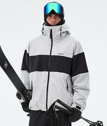 Dope Spartan Laskettelutakki Stripe Light Grey/Black