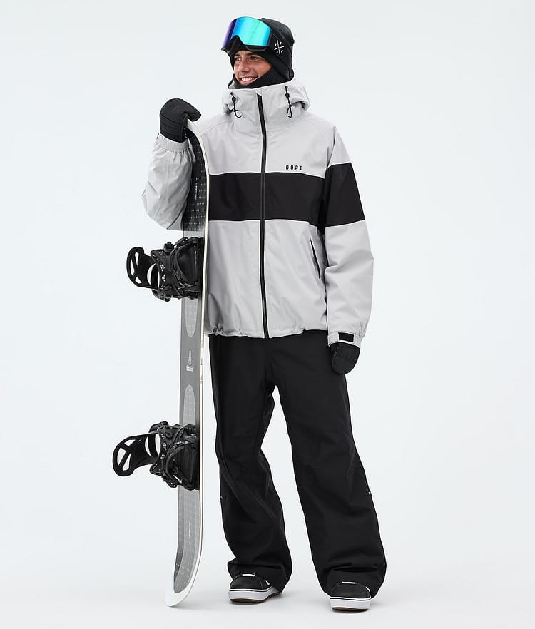 Dope Spartan Lumilautailutakki Miehet Stripe Light Grey/Black, Image 2 of 8