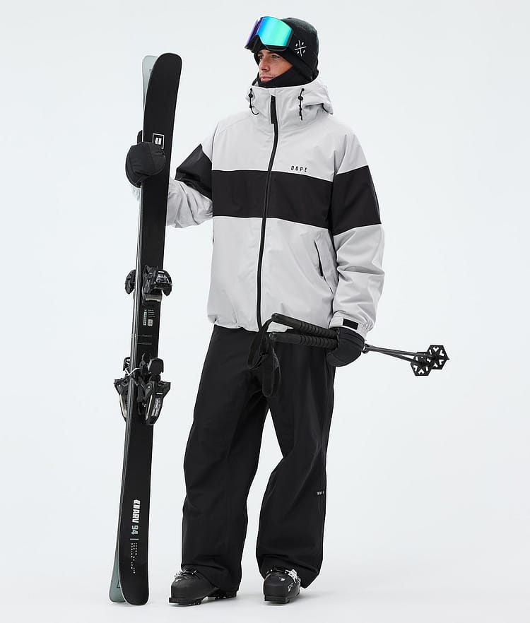 Dope Spartan Laskettelutakki Miehet Stripe Light Grey/Black, Image 2 of 8