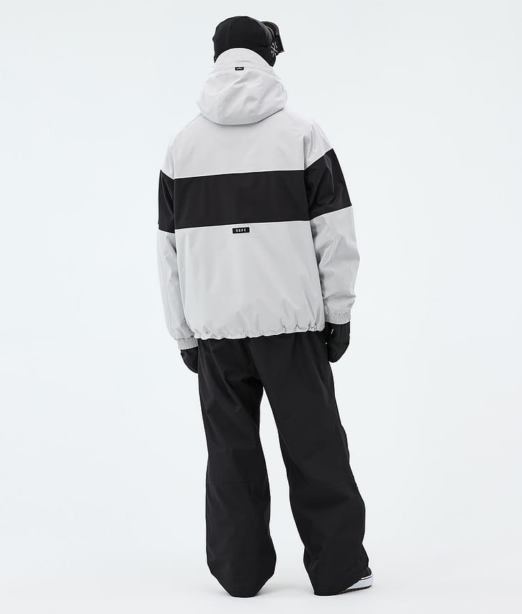 Dope Spartan Lumilautailutakki Miehet Stripe Light Grey/Black, Image 3 of 8
