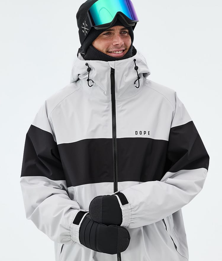 Dope Spartan Laskettelutakki Miehet Stripe Light Grey/Black, Image 4 of 8