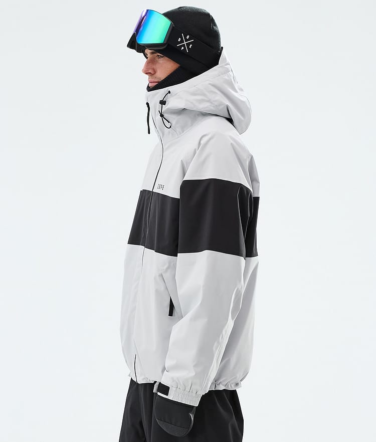 Dope Spartan Lumilautailutakki Miehet Stripe Light Grey/Black, Image 5 of 8