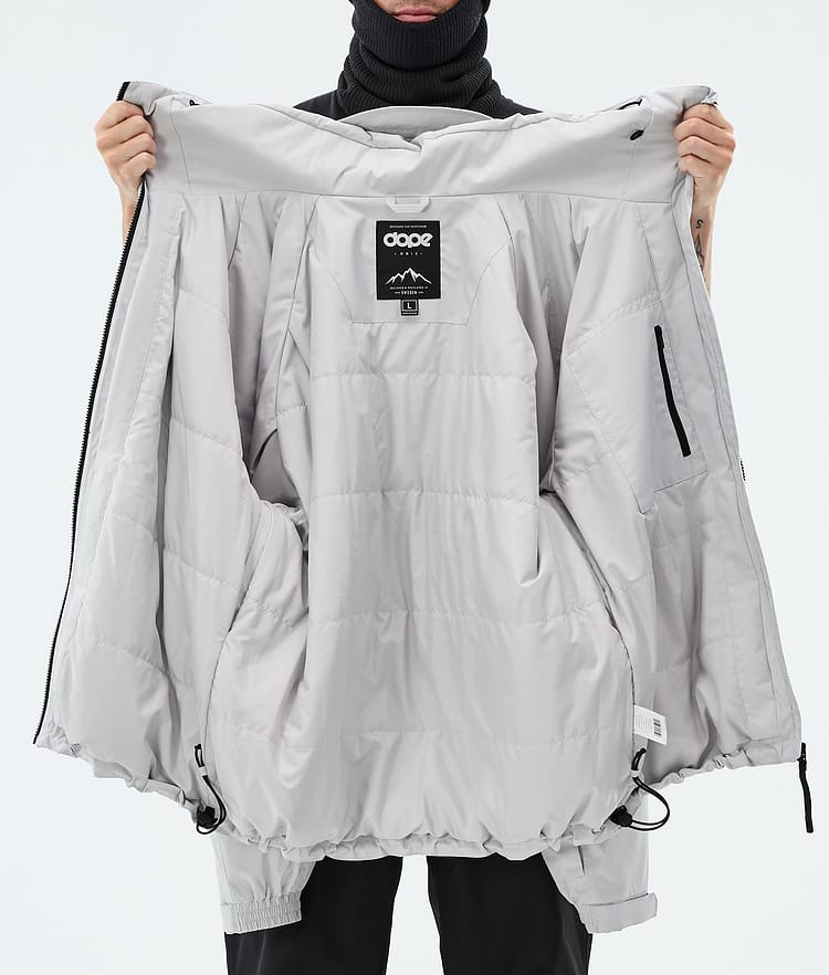 Dope Spartan Lumilautailutakki Miehet Stripe Light Grey/Black, Image 8 of 8