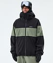 Dope Spartan Laskettelutakki Miehet Stripe Black/Moss Green