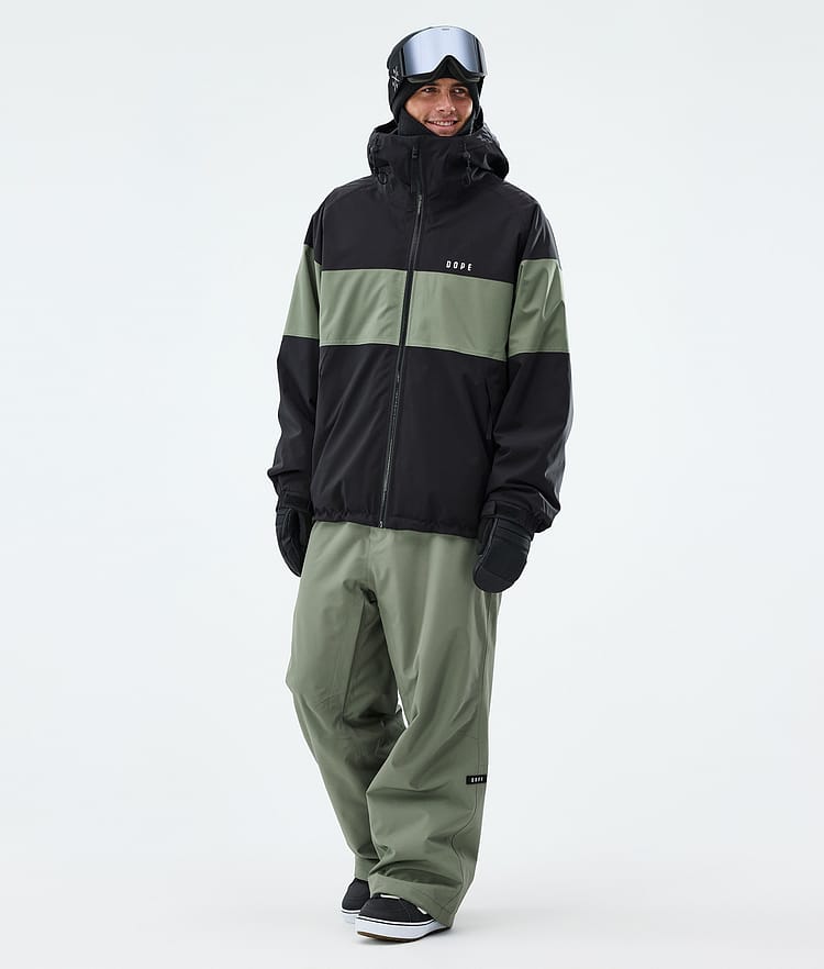 Dope Spartan Lumilautailutakki Miehet Stripe Black/Moss Green, Image 2 of 8