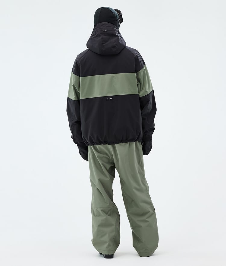 Dope Spartan Laskettelutakki Miehet Stripe Black/Moss Green, Image 3 of 8