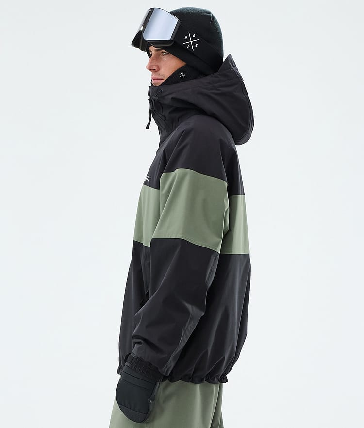 Dope Spartan Laskettelutakki Miehet Stripe Black/Moss Green, Image 5 of 8