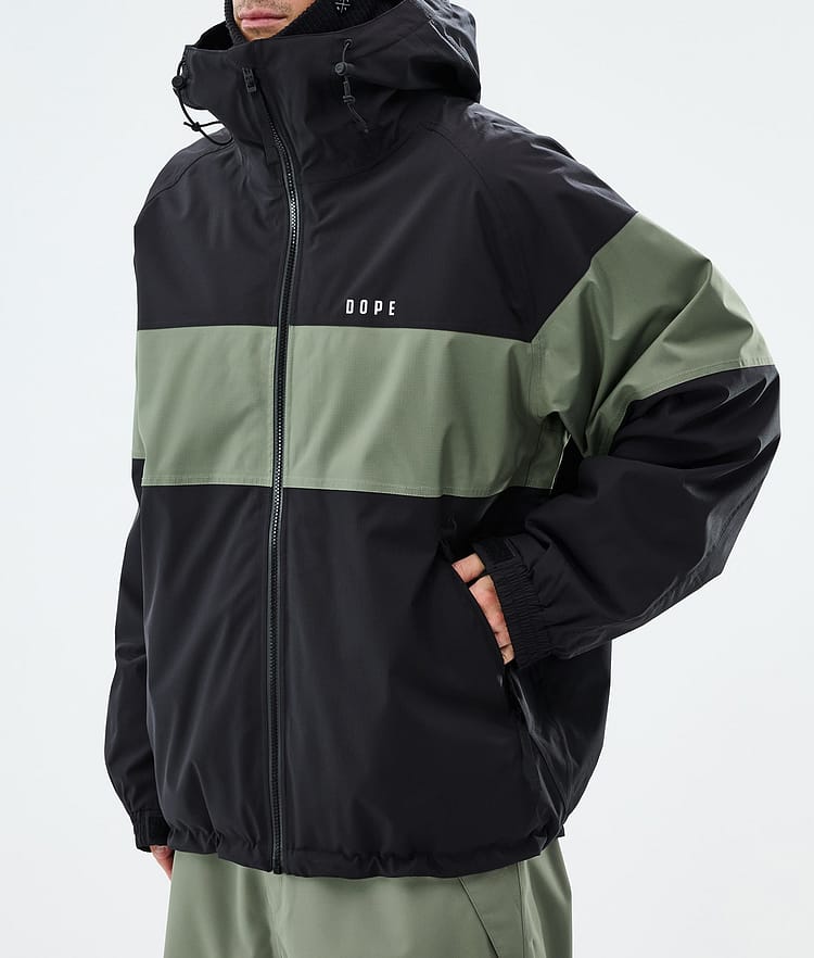 Dope Spartan Lumilautailutakki Miehet Stripe Black/Moss Green, Image 7 of 8