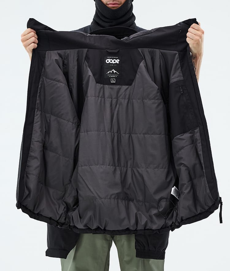 Dope Spartan Laskettelutakki Miehet Stripe Black/Moss Green, Image 8 of 8