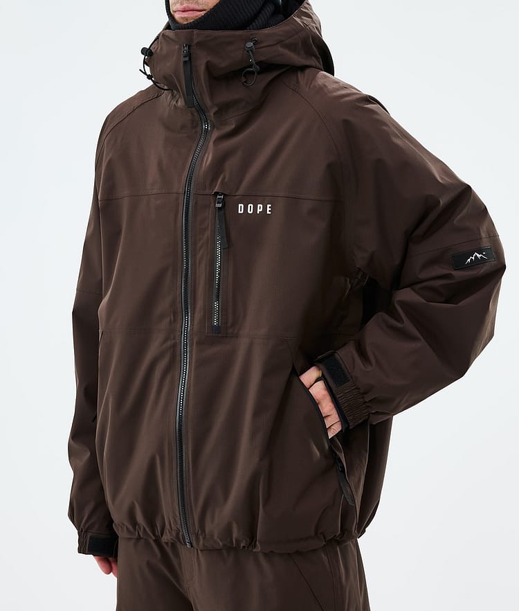 Dope Apex Laskettelutakki Miehet Dark Brown, Image 7 of 9