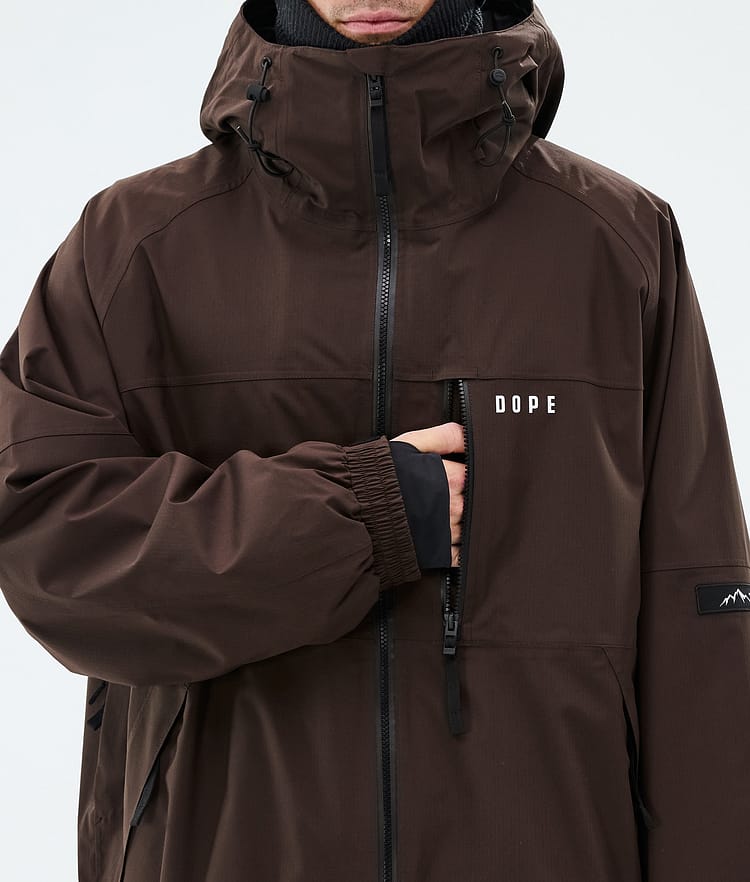 Dope Apex Laskettelutakki Miehet Dark Brown, Image 8 of 9
