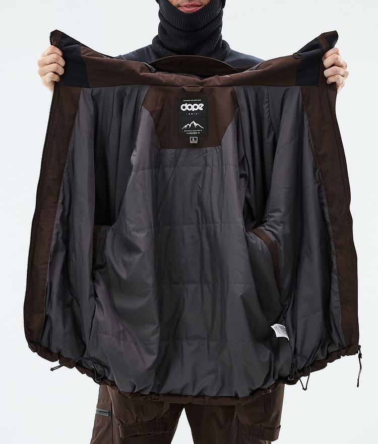 Dope Apex Laskettelutakki Miehet Dark Brown, Image 9 of 9