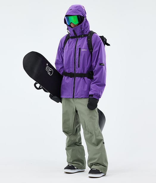 Dope Apex Lumilautailu Outfit Vivid Purple/Moss Green
