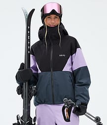Dope Spartan W Laskettelutakki Naiset Sport Black/Faded Violet/Metal Blue
