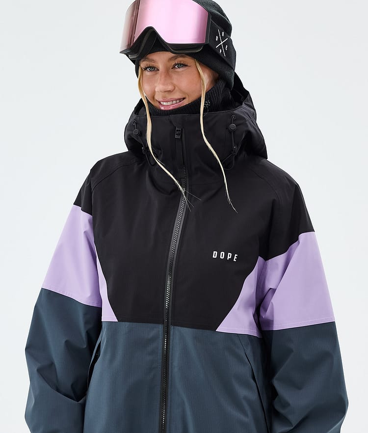 Dope Spartan W Laskettelutakki Naiset Sport Black/Faded Violet/Metal Blue, Image 4 of 8