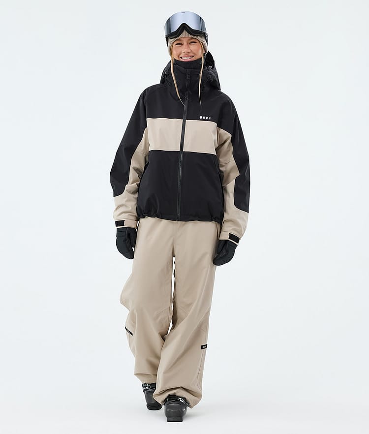 Dope Spartan W Laskettelutakki Naiset Stripe Black/Sand, Image 2 of 8