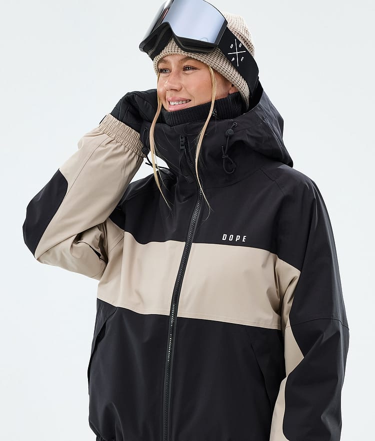 Dope Spartan W Laskettelutakki Naiset Stripe Black/Sand, Image 4 of 8